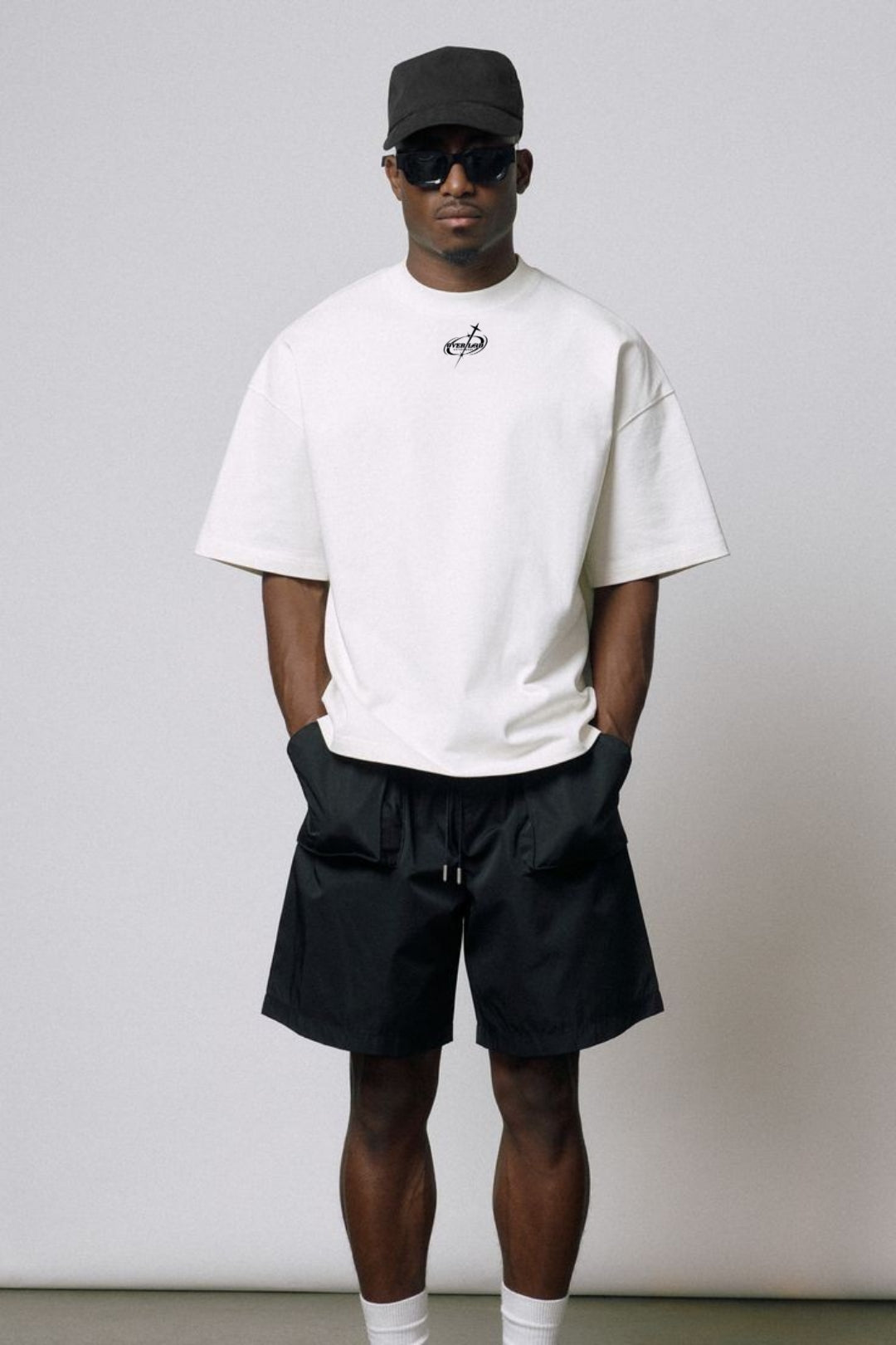 Overlord Heavyweight Tee — Bone White front